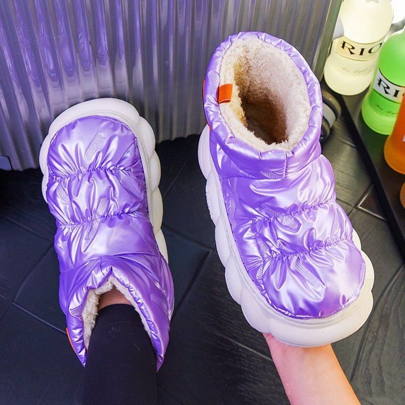 Women's Cute Plush Cotton Snow Shoes - Kalinzy