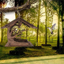 Wooden Birdfeeder Birdhouse